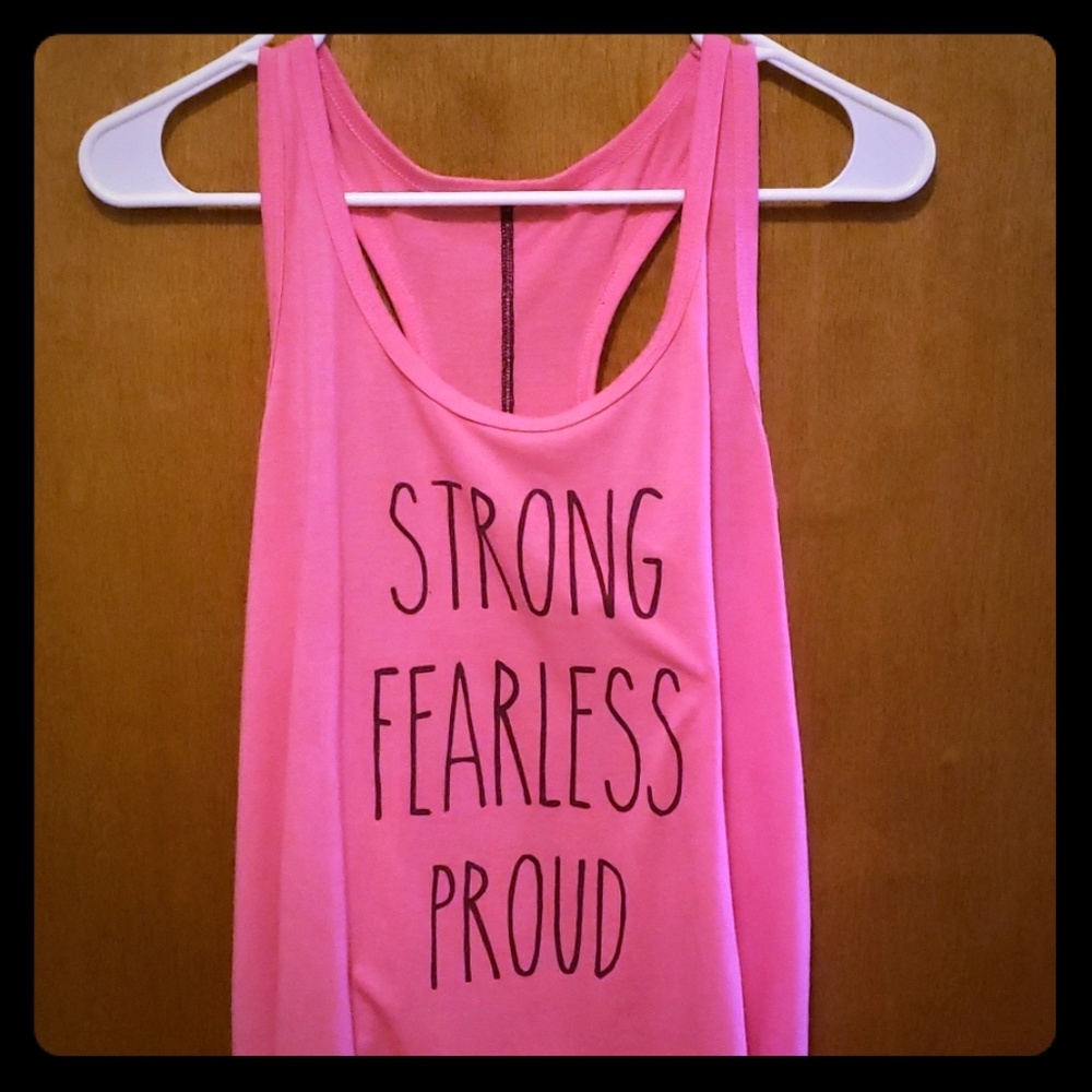 hit pink tank top